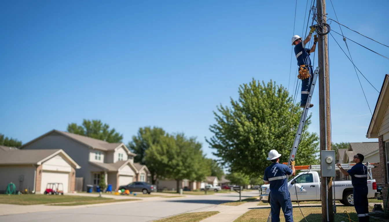 Residential electrician providing installation services in Chapman Ranch, TX